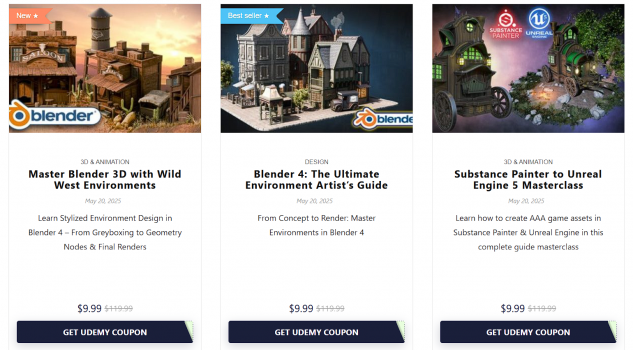 Master 3D Art & Game Design with These Top Udemy Courses